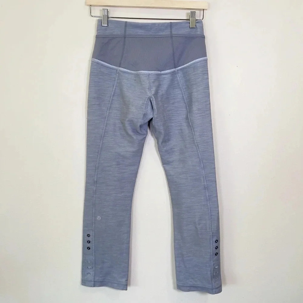 LULULEMON | RIDE ON CROP REFLECTIVE GREY SLUB  DENIM - Picture 14 of 14
